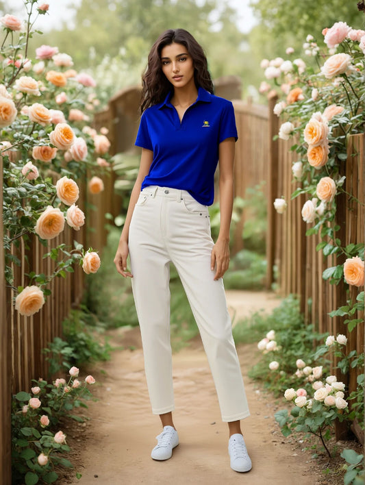 Performance Ladies' Plaited Polo